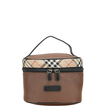 Burberry Nova Check Canvas Leather Vanity Bag