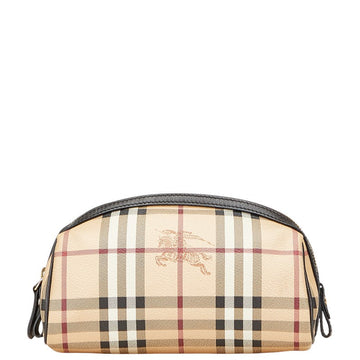 Burberry Nova Check Shadow Horse PVC Leather Pouch