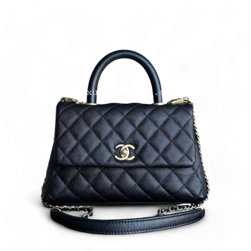 Chanel Coco Handle Small - Caviar Quilted Black Gold Hardware Series 25