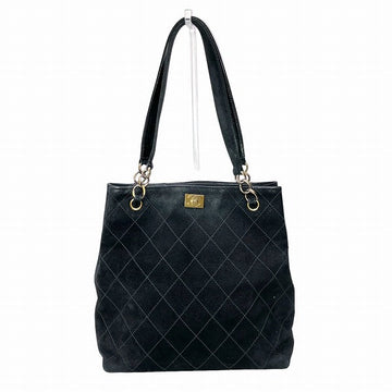 Chanel Wild Stitch Suede Tote Bag