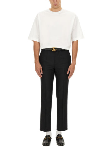 Gucci Men Wool Blend Twill Pants