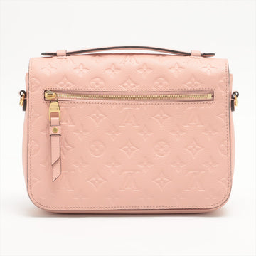 Louis Vuitton Rose Ballerine Monogram Empreinte Leather Pochette Metis [Clearance Sale]