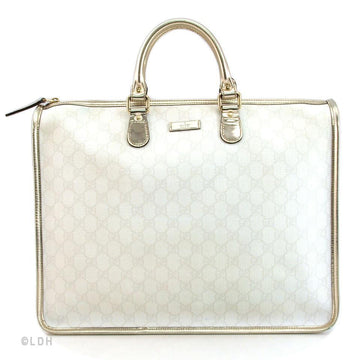 G*G White Tote with Silver Trim (Indistinguishable)
