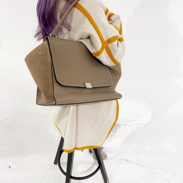 Celine Leather Trapeze Large Tote TWS