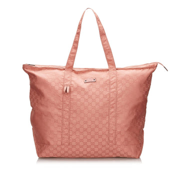 G*G Pink Nylon Fabric CS Tote Bag Italy