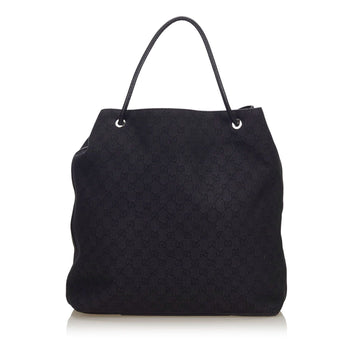 G*G Black Canvas Fabric CS Gifford Tote Bag Italy