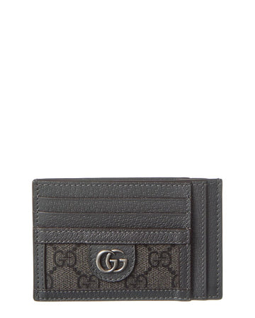 Gucci Ophidia Gg Supreme Canvas & Leather Card Case
