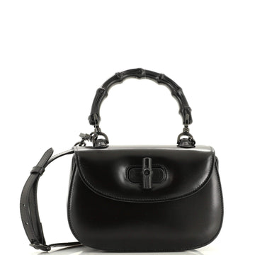 GUCCI Bamboo 1947 Top Handle Bag Leather Small