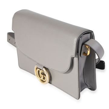 Gucci Gray Leather EC Ring Shoulder Bag