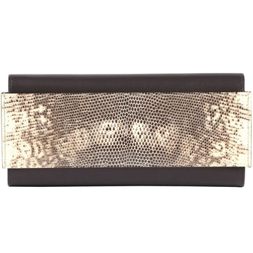 HERMÈS Portefeuille Passant Long Wallet Veau Evergrain