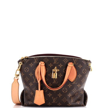 Flower Zipped Tote Monogram Canvas PM