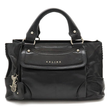Celine Leather Boogie Handbag Black