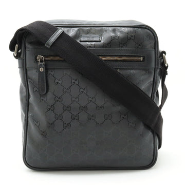 Gucci CS Imprime Shoulder Bag Black PVC Leather