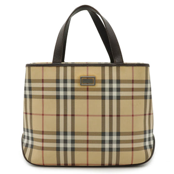 Burberry Nova Check PVC Leather Tote Bag