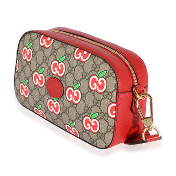 Gucci EC Supreme & Red Leather Apple Shoulder Bag