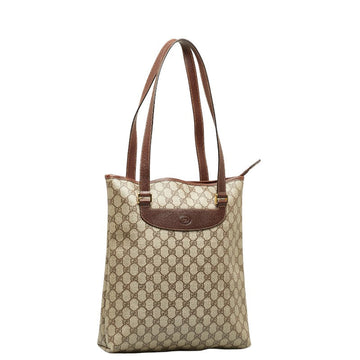 Gucci  Gucci CS Plus Tote Bag Beige Brown PVC Leather  Gucci