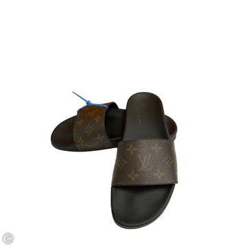 Sandals Luxury Designer By Louis Vuitton In Black, Size: 8.5
