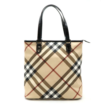 Burberry House Check PVC Patent Leather 2way Tote Bag