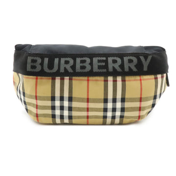 Burberry Nylon/Leather Vintage Check 2way Waist Bag 8026557