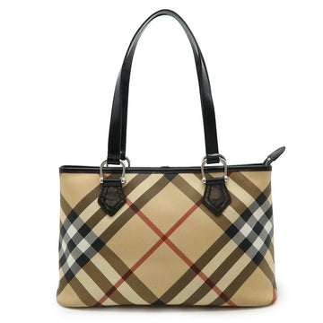 Burberry House Check PVC Leather Tote Bag