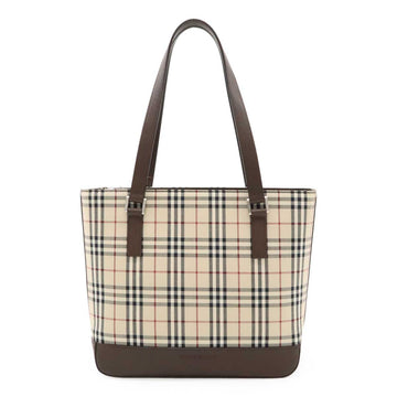 Burberry Check Canvas Leather 2way Bag