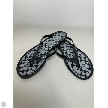 Sandals Designer By Coach In Black, Size: 6