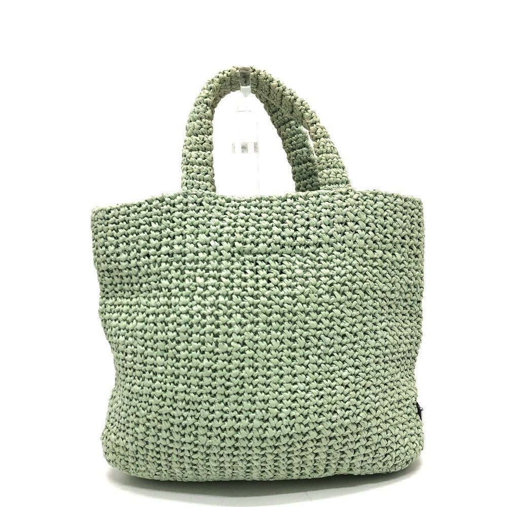 PRADA Tote Bag 1BG422 Raffia green Raffia Small Crochet ??????