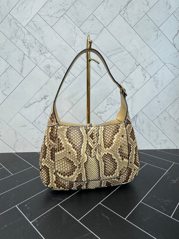 LIKE NEW Gucci Python Small Jackie Bag