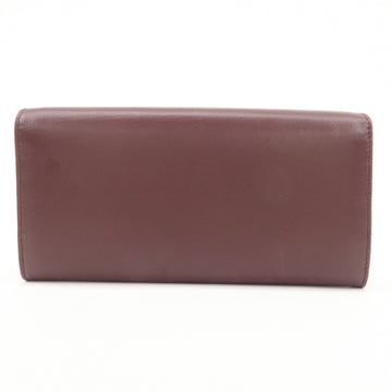 FENDI Peekaboo Leather Bi-fold Continental Wallet Long Wallet 8M0377 Used