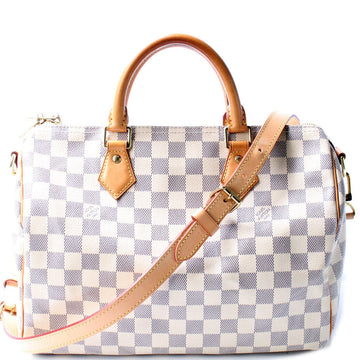 Speedy 30 Bandouliere Damier Azur