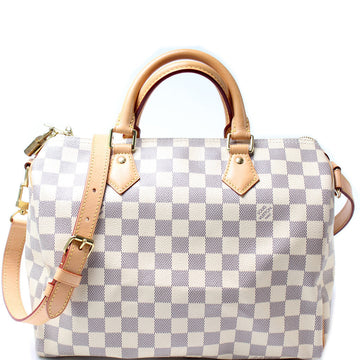 Speedy 30 Bandouliere Damier Azur