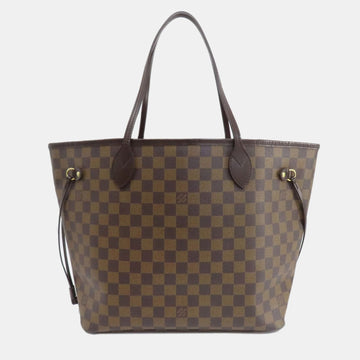Brown Damier Ebene Canvas Neverfull MM Tote Bag