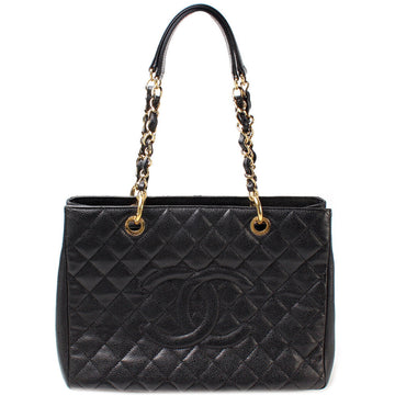 Grand Shopping Tote Caviar