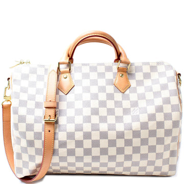 Speedy 35 Bandouliere Damier Azur