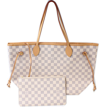 Neverfull With Wallet MM Damier Azur