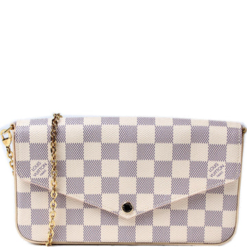 Pochette Felicie Damier Azur