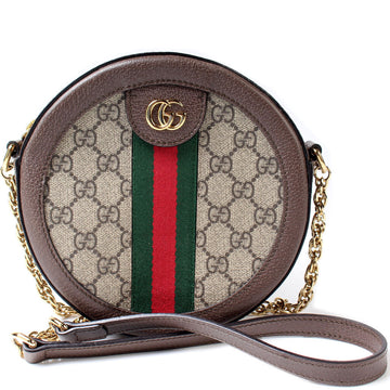 550618 Ophidia GG Supreme Round Small Crossbody