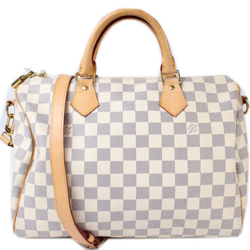 Speedy 30 Bandouliere Damier Azur