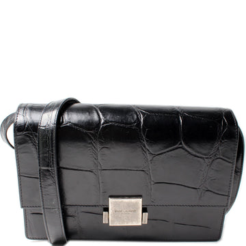 Bellechasse Croc Embossed Shoulder Medium