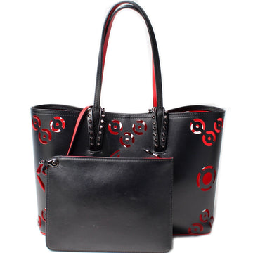 Small Cabata Tote W/ Pouch Perforated Loubi in the Sky