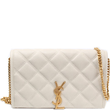 Becky Chain Wallet In Quilted Lambskin 585031