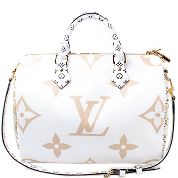 Speedy 30 Bandouliere Giant Khaki Monogram