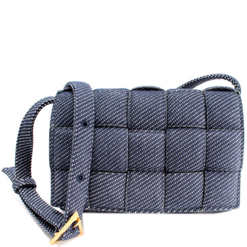 Maxi Denim Intrecciato Padded Cassette Bag