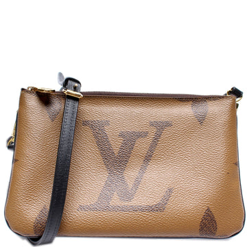 Double Zip Pochette Giant Reverse Monogram