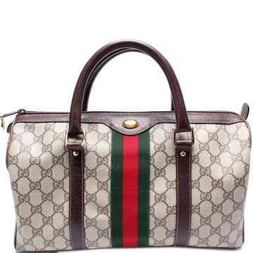 GG Supreme Large Boston Bag Vintage