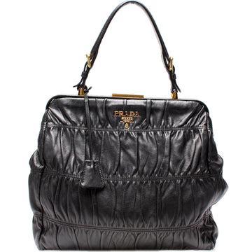 Nappa Gaufre Frame Tote