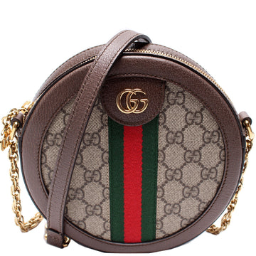 550618 Ophidia GG Supreme Round Small Crossbody