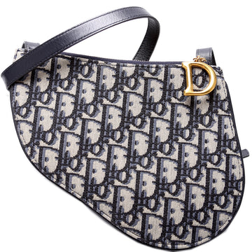 Oblique Saddle Bag Triple Zip