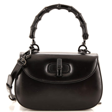 GUCCI Bamboo 1947 Top Handle Bag Leather Small