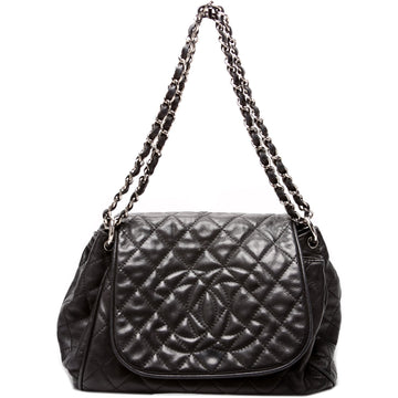 Timeless CC Accordion Flap Bag Quilted Caviar